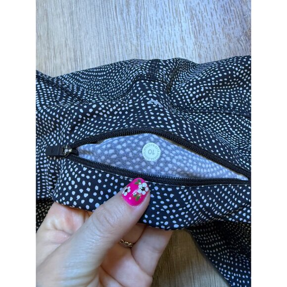 Lululemon Speed Wunder Tight Asym Free Spirit Gray Black Women Size 10 Peloton - Picture 5 of 6